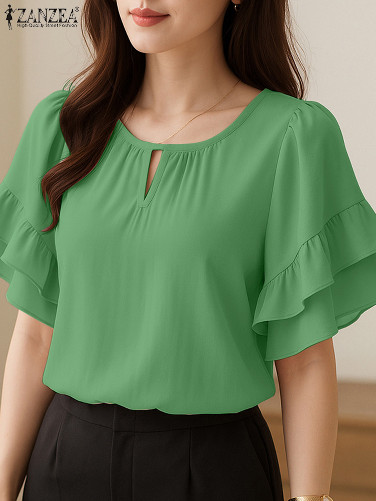 Stylish Women Blouses ZANZEA 2 - Summer Clothing Work recension och pris