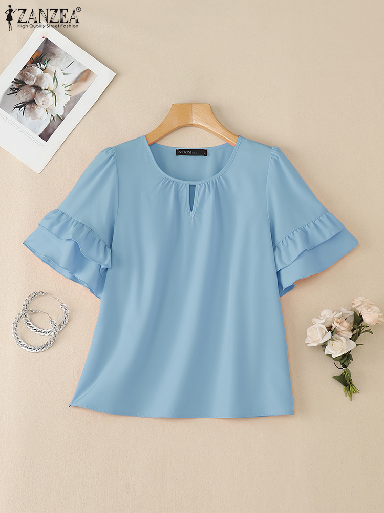 Stylish Women Blouses ZANZEA 2 - Summer Clothing Work recension och pris