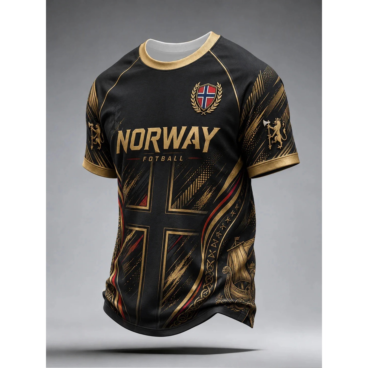 Norway Football T Shirt Men Vi - Summer Viking Clothing recension och pris